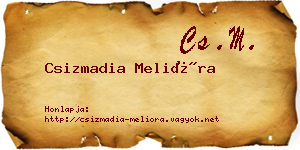 Csizmadia Melióra névjegykártya